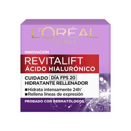 Crema Facial L'Oréal Paris Revitalift Ácido Hialulrónico Día x 50 ml