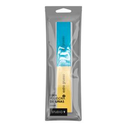 Lima para Uñas Studio 9 Rectangular Pulidora 8 Pasos 4 Lados