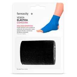Venda Elástica Farmacity Cohesiva Negro x 7,5 cm