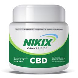 Crema Humectante Nikix con CBD Efecto Frío Calor x 100 g