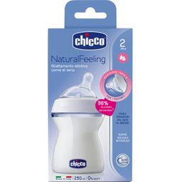 Mamadera Chicco NaturalFeeling Flujo Medio 2+ Meses x 250 ml