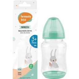 Mamadera de Silicona Farmacity Bebé Boca Ancha 3+ Meses x 250 ml