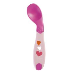 Cuchara Infantil Chicco de Silicona 8M+ Rosa