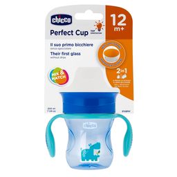 Vaso Chicco Perfect Cup 12M+ Azul x 200 ml