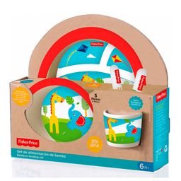 Set Fisher Price de Alimentación Línea Bamboo Jirafa