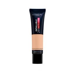Base de Maquillaje L'Oréal París Infaillible Matte Cover 200 Golden Sand x 30 ml