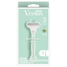 Máquina de Afeitar Venus Sensitive Recargable con Aloe Vera