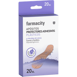 Apósitos Protectores Adhesivos Farmacity Plásticos x 20 un