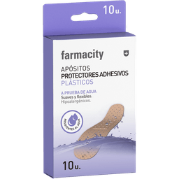 Apósito Protectores Adhesivos Farmacity Plásticos x 10 un