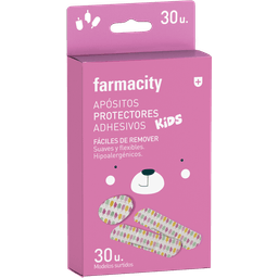 Apósito Protectores Adhesivos Farmacity Kids Rosa x 30 un