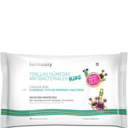 Toallas Húmedas Farmacity Antibacteriales Kids Cross Mini x 15 un