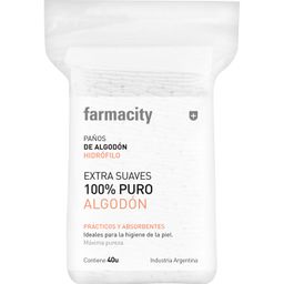 Paños de Algodón Farmacity Extra Suaves x 40 un