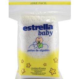 Paños de algodón Estrella Baby x 40 Un