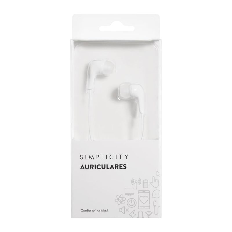 auriculares-simplicity-in-ear-con-silicona-blancos