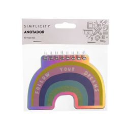 Cuaderno Simplicity Arcoíris Holográfico