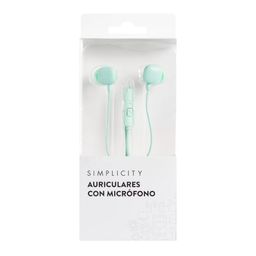 Auriculares Cuadrados Simplicity Aqua