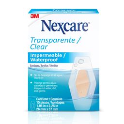 Apósito Nexcare Transparentes Impermeables x 24 un