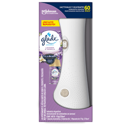 Aromatizante de Ambientes Automático Glade Lavanda y Vainilla + Repuesto 175 g