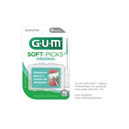 Palillos Gum Interdentales de Hule x 15 un