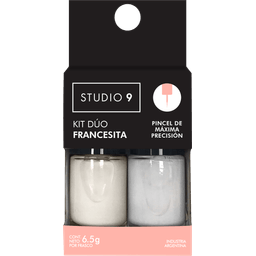 Kit Dúo de Esmaltes para Uñas Studio 9 Francesitas x 13 g