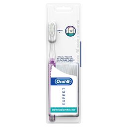 Kit Oral-B Expert Cepillo Dental Ortodoncia Medio + Hilos Dentales 50 Un
