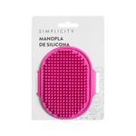 cepillo-limpieza-mascota-simplicity-pet-silicona-fucsia