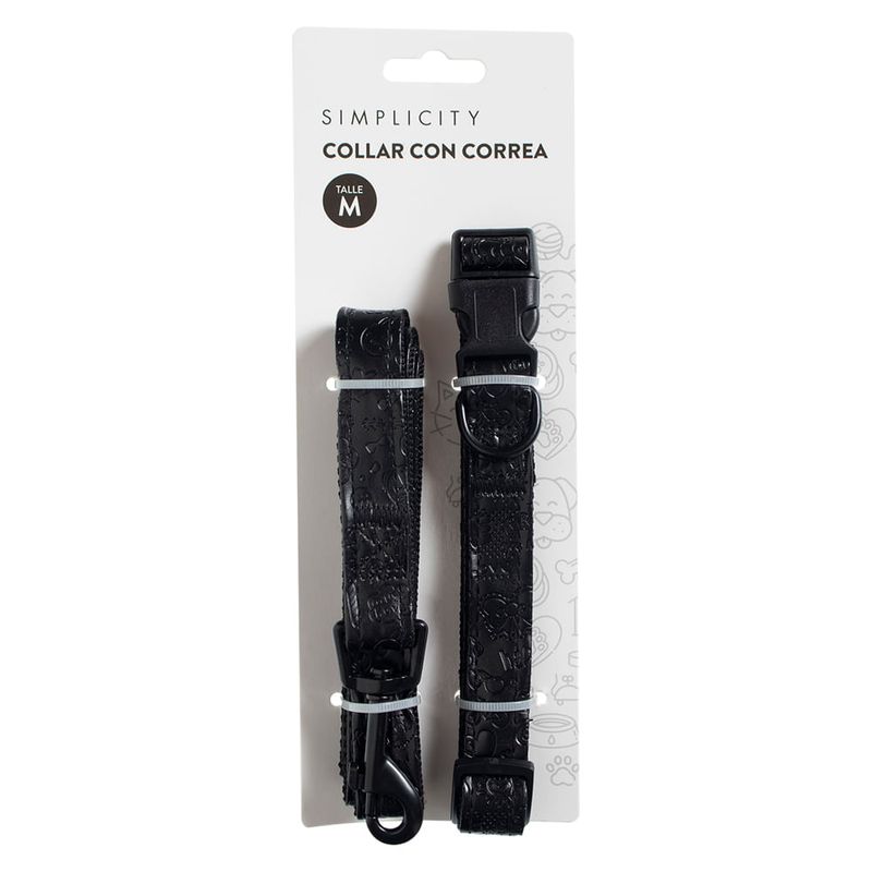 collar-con-correa-mascotas-simplicity-pet-talle-m-negro