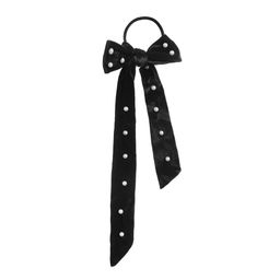 Scrunchies Moño Wav Terciopelo Perlas