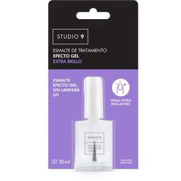 Tratamiento para uñas Studio 9 Efecto Gel extra brillo x 10 Ml