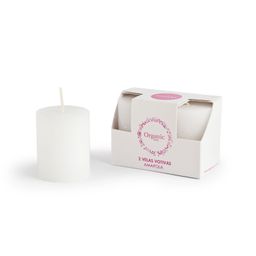 Velas Votivas Organic Spa Amapola x 2 un