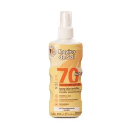 Protector Solar Rayito de Sol en spray invisible FPS 70 x 195 ml