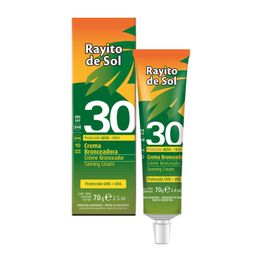 Crema Bronceadora Rayito de Sol FPS 30 x 70 g