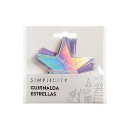 Guirnalda de Estrellas Simplicity Holográfico