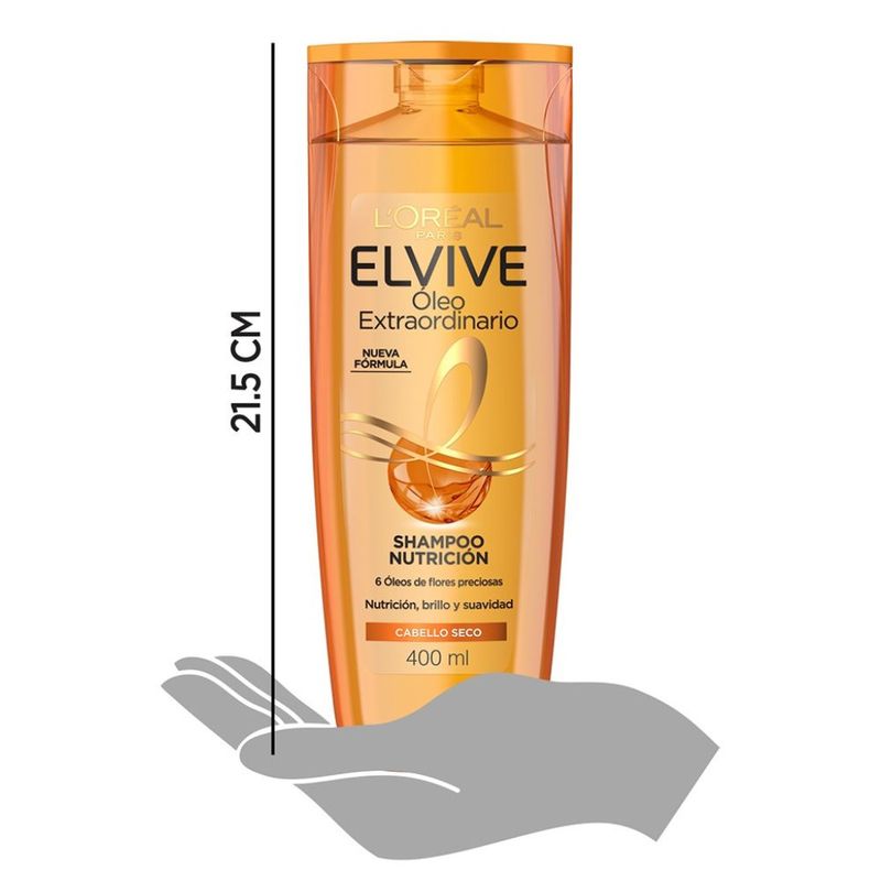 Shampoo Elvive Oleo Extraordinario - La nutrición del aceite en tu pelo