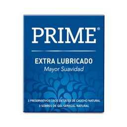 Preservativo de Látex Prime Extra Lubricado x 3 un