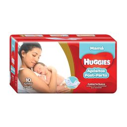 Apósitos Huggies Post Parto Mamá x 10 un