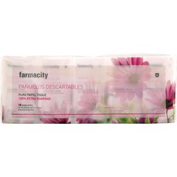 Pañuelos Descartables Farmacity Extra Suave Pack x 10 x 10 un c/u