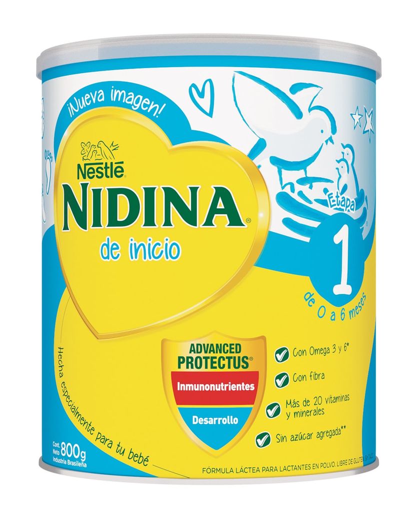 Leche Infantil Nidina 3 En Polvo X800g