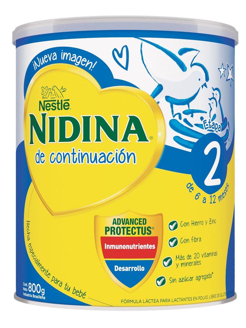 GROWING-UP MILK NESTLE 2 NIDINA (800 GR)