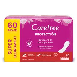 Protectores Diarios Carefree Protección Original x 60 un