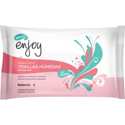 Toallas Húmedas Enjoy con Aloe vera sin Alcohol x 30 un