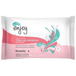 Toallas Húmedas Enjoy con Aloe Vera x 15 un