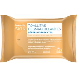 Toallitas Desmaquillantes Farmacity Skin con Karité x 25 un