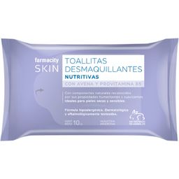 Toallitas Desmaquillantes Farmacity Skin Nutritivas x 10 un