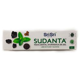 Pasta Dental Ayurvédica Sri Sri Sudanta Libre de Fluor Sabor Menta x 100 g