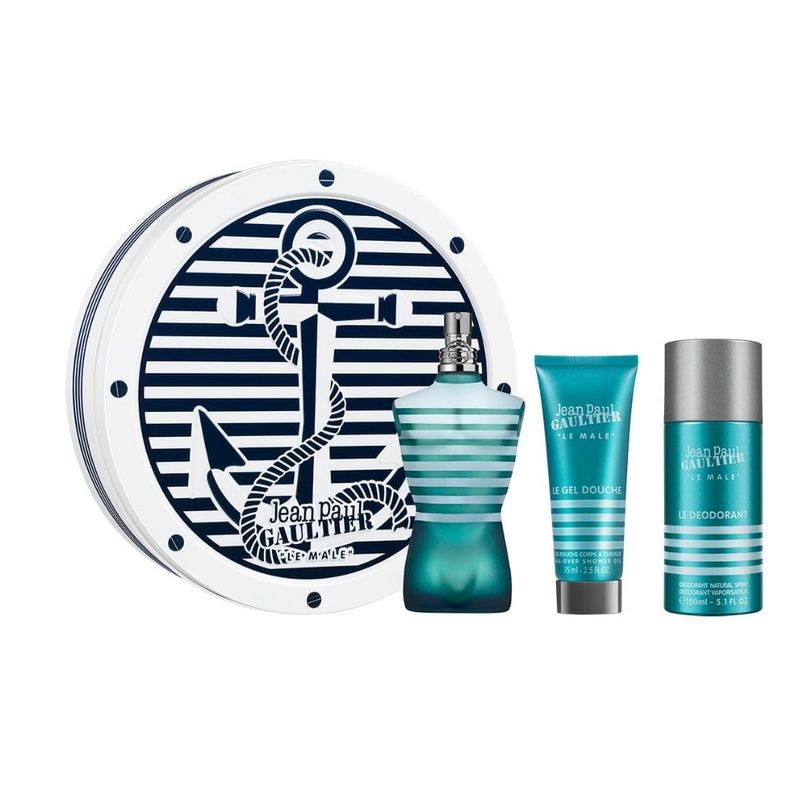 estuche-jean-paul-gaultier-le-male-men-eau-de-toilette-x-125-ml-shower-gel-x-75-ml-deo-spray-x-150-ml