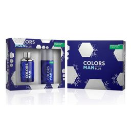 Kit Benetton Colors Blue Man EDT ml + 1 Deo x 150 ml