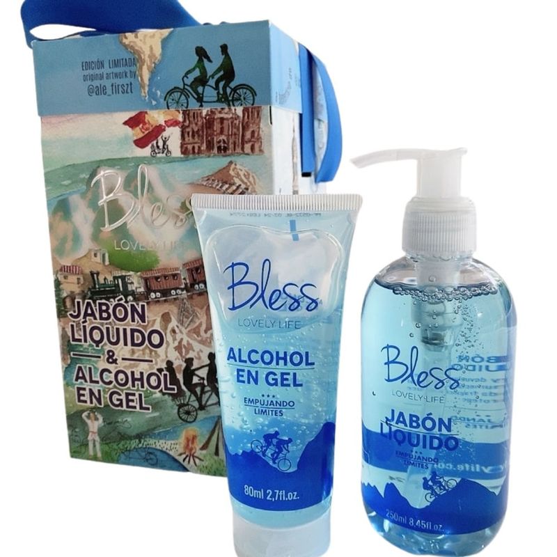 estuche-bless-empujando-limites-alcohol-en-gel-x-80-ml-jabon-liquido-x-200-ml
