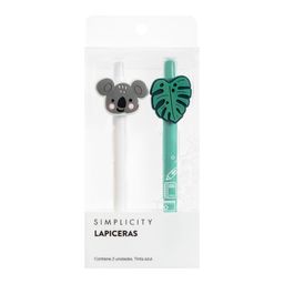 Set Simplicity Lapicera de Peluche Koala x 2 un