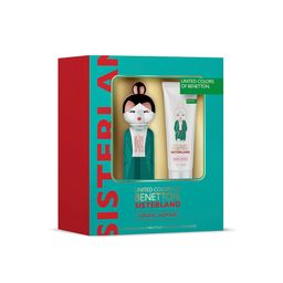 Cofre Benetton EDT Sisterland Green Jasmine x 80 Ml + Body Lotion x 75 ml